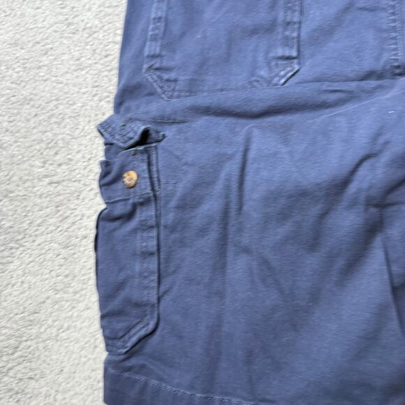 Vintage Cargo Shorts Men's 34 Blue Roebucks & Co Casual Pockets - Picture 10 of 10